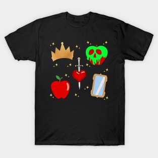 Evil Queen Villain Pattern T-Shirt